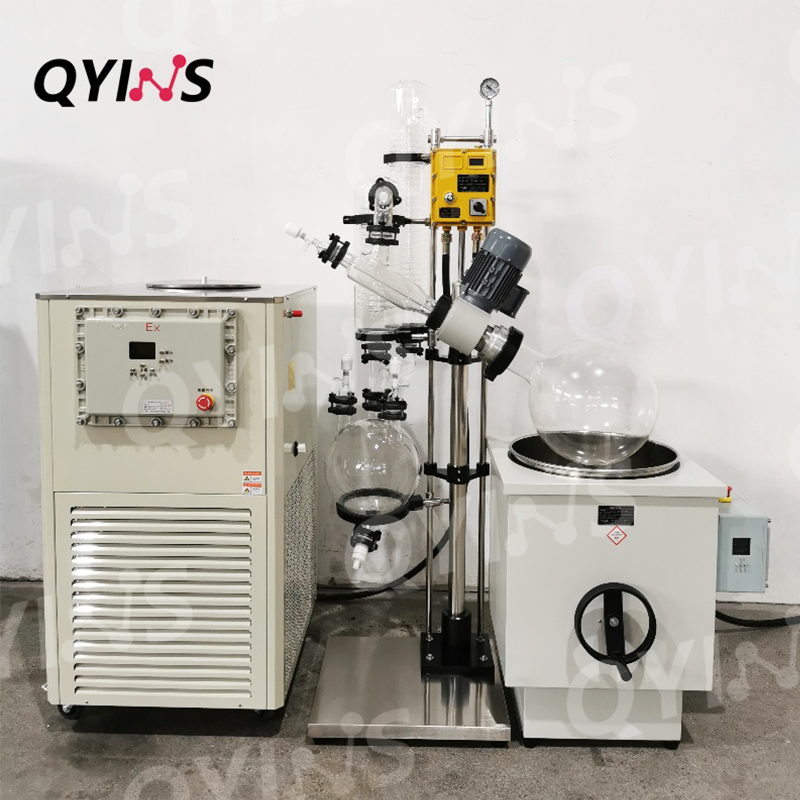 双冷凝防爆手动旋转蒸发仪20L、50L、100L