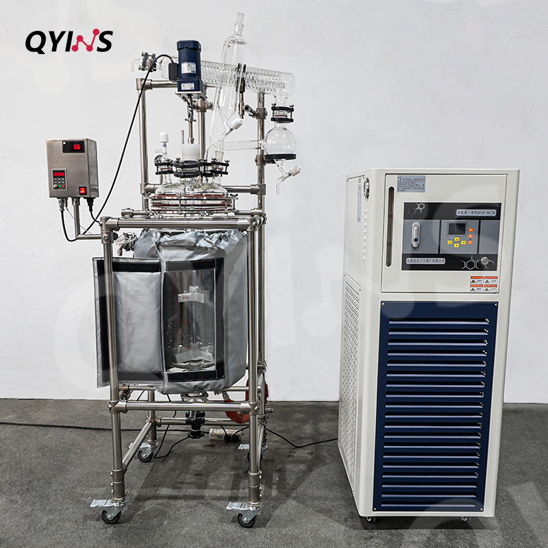保温设计双层玻璃反应釜20L、30L、50L、100L