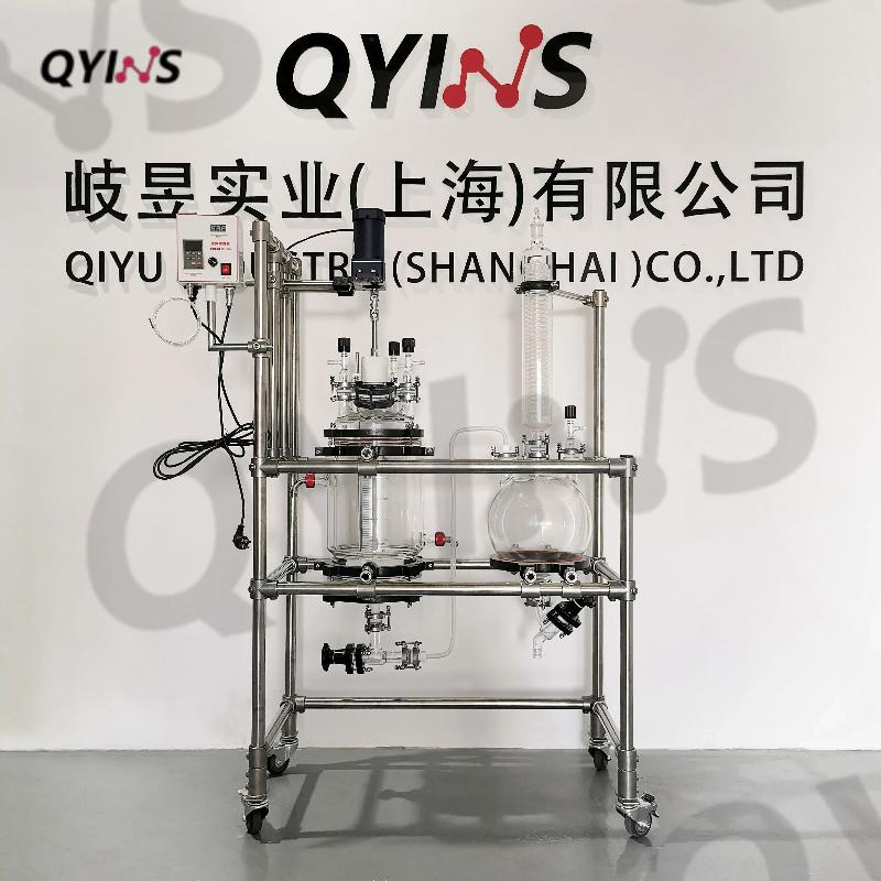 手动反应收集一体10L玻璃固相合成釜